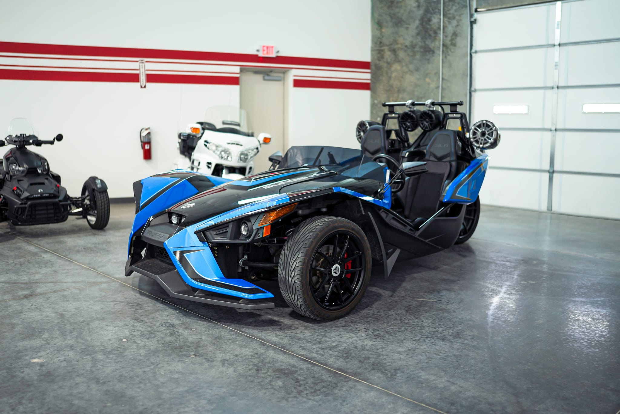 Car in showroom